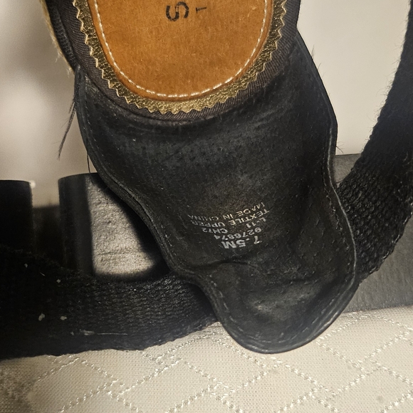 Sperry Black Espadrille Sandals - Picture 4 of 6